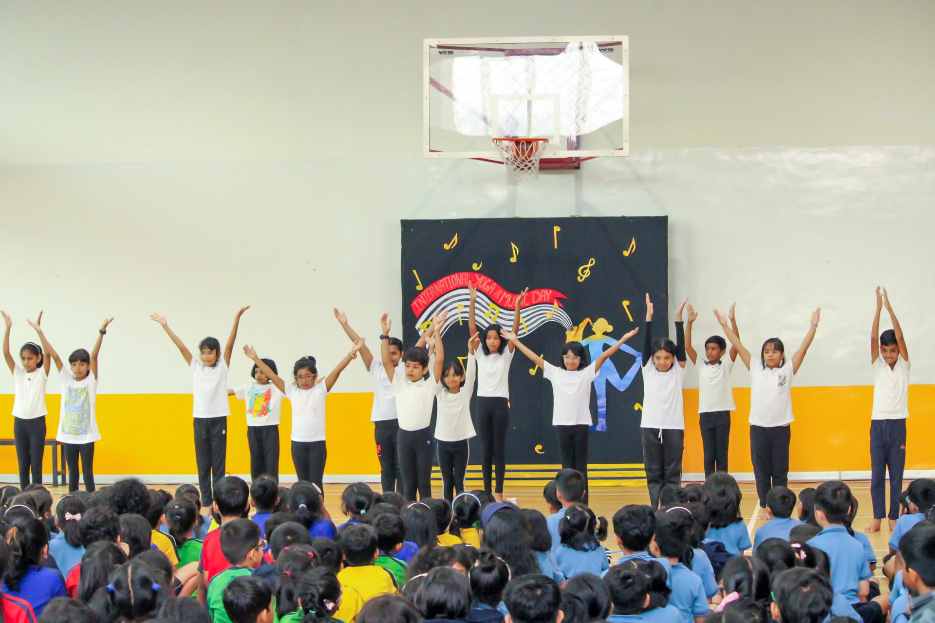 GEMS Millennium School learners performing together